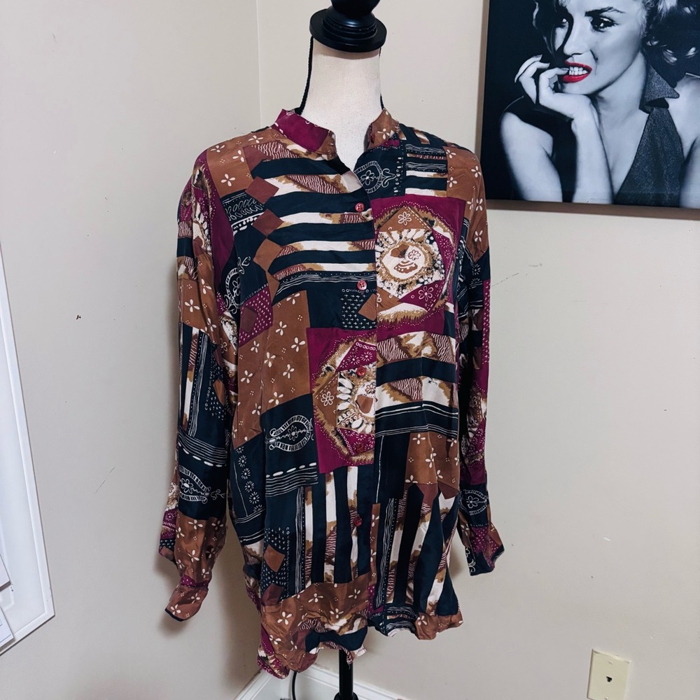 Cristina Silk Vintage Blouse